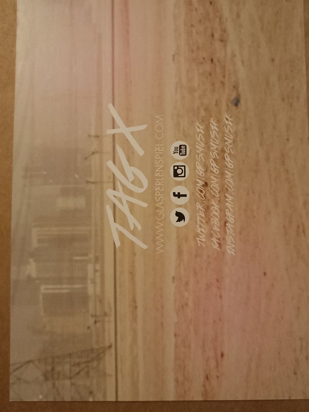 Autografi: Glasperlenspiel -  handsigniert – Usato da Menziken venduto da Artographs 1