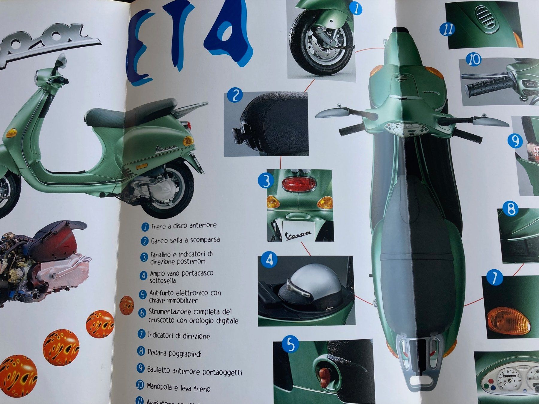 Vespa Tutti pezzi di ricambio per scooter: Piaggio Vespa ET4 Prospekt 1996 – Usato da Dübendorf venduto da vesparazzo 2