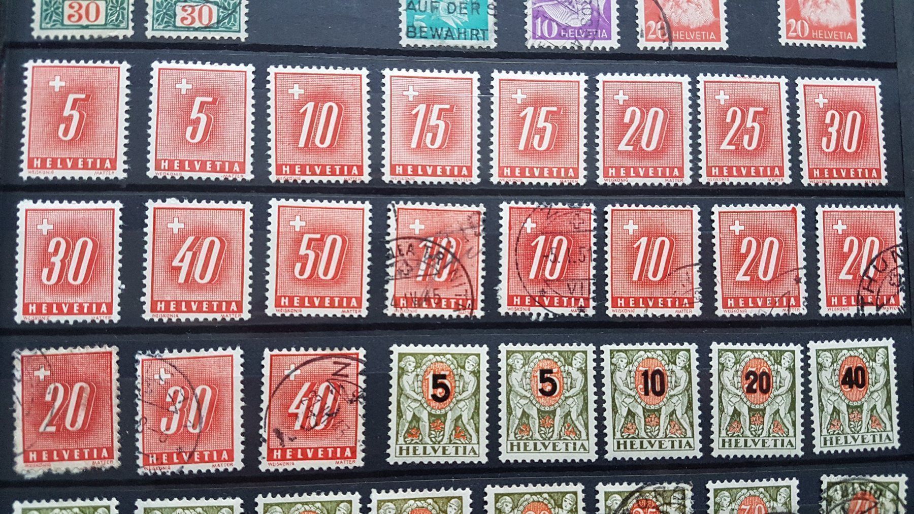 Tutti i francobolli: Portomarken undurchsucht – Nuovo (secondo la descrizione) da Schliern b. Köniz venduto da joni20 3