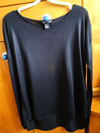 H&M leicht semi transparentes Longsleeve schwarz Gr. XS
