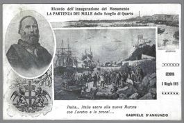 1915, QUARTO, GARIBALDI, PARTENZA DEI MILLE