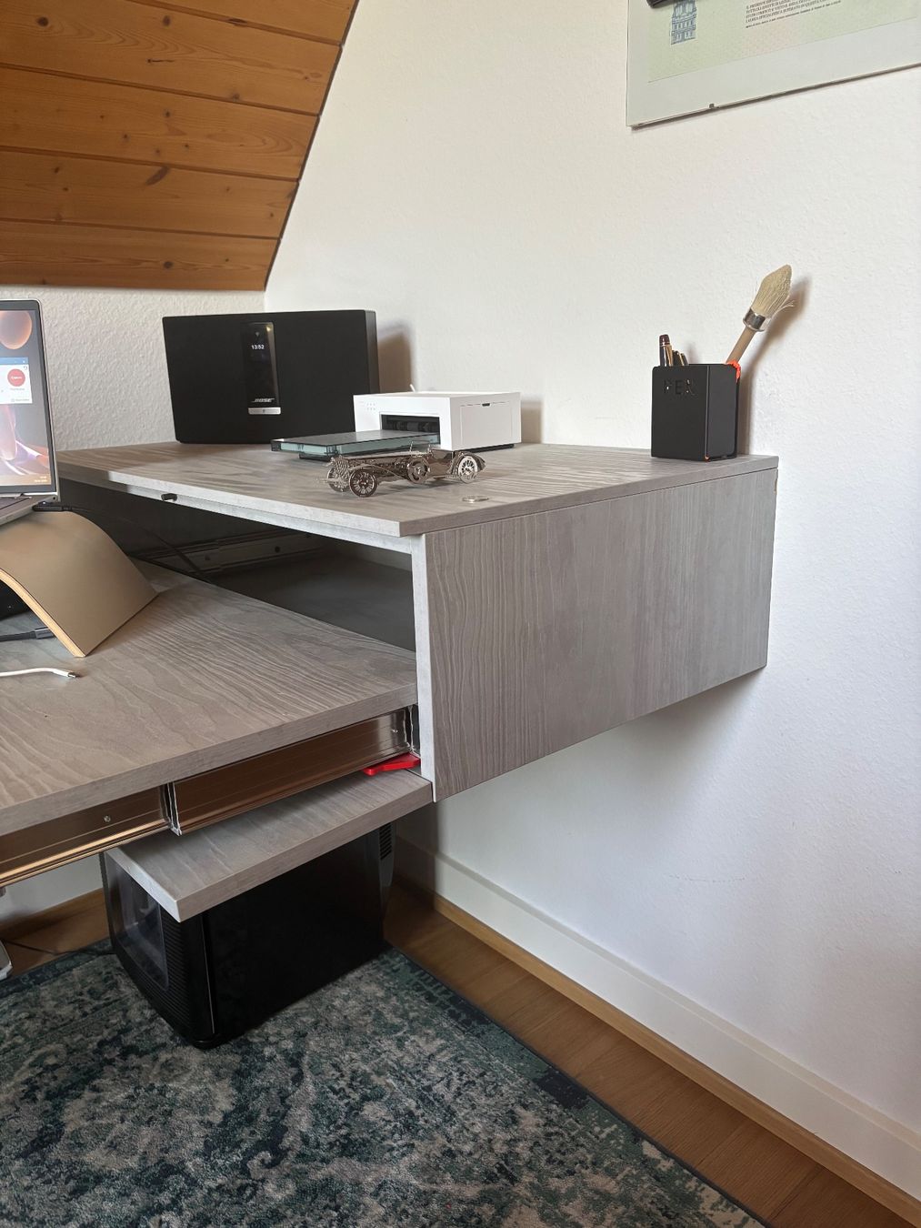 Tables: "ALICE" CONVERTIBLE WALL CONSOLE & EXTENDABLE DESK – D'occasion à Riehen par chr_kt5p 1