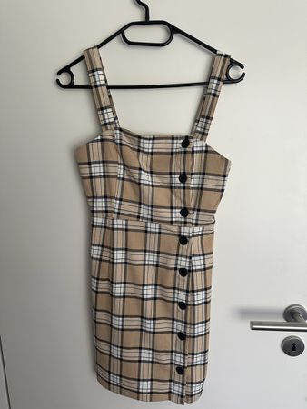 Sommerliches Trägerkleid im Karo-Muster, Grösse 34 von H&M