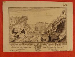 HAUENSTEIN, HOMBURG, KUPFERSTICH 1756