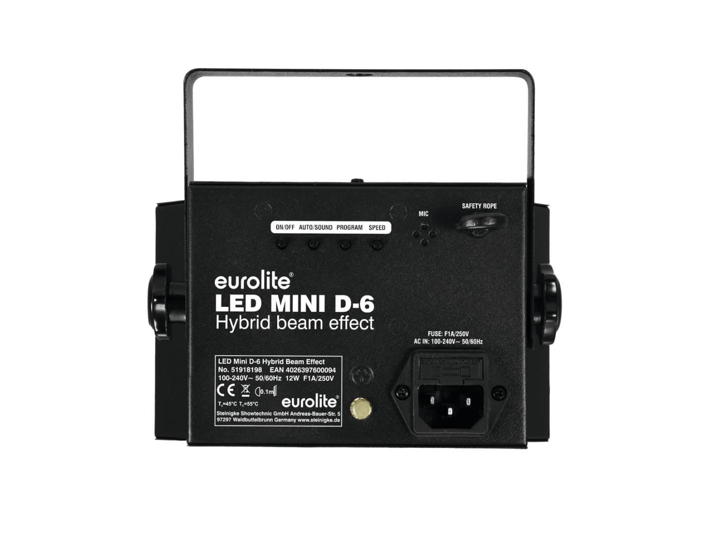Illuminazione & Effetti luce: EUROLITE LED Mini D-6 Hybrid Strahlen... – Nuovo e nell'imballaggio originale da Däniken SO venduto da Profog1 3