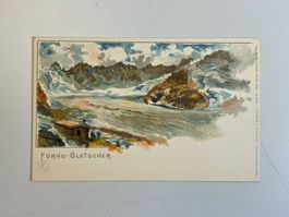 Giovanni Giacometti Ansichtskarte Forno Gletscher