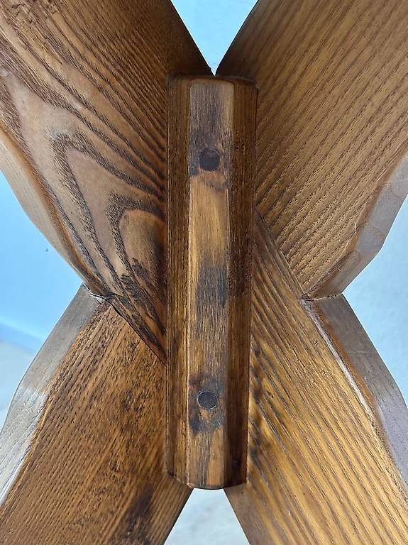 Tavoli: Vintage achteckiger Schiefertisch mit Intarsien – Usato da Obernau venduto da Arche_Noah_Brocki 8