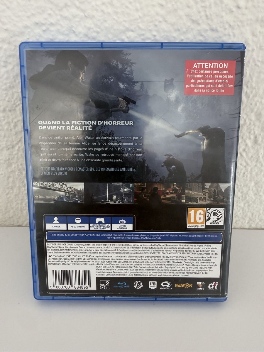 Spiele: Alan wake ps4 – Gebraucht aus Plasselb von val_6dkn 1