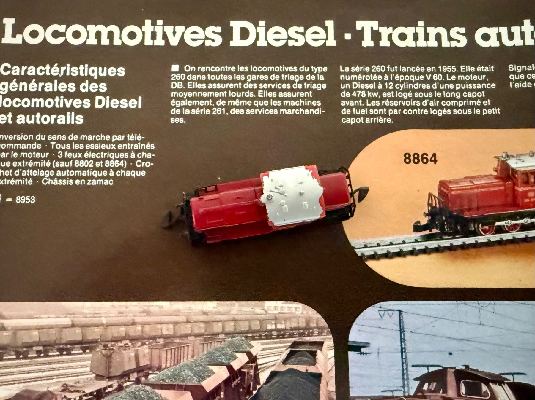 Märklin Modellini di ferrovie: DB, Br 260, Märklin 8864 – Difettoso da Chexbres venduto da rochecolombe 2