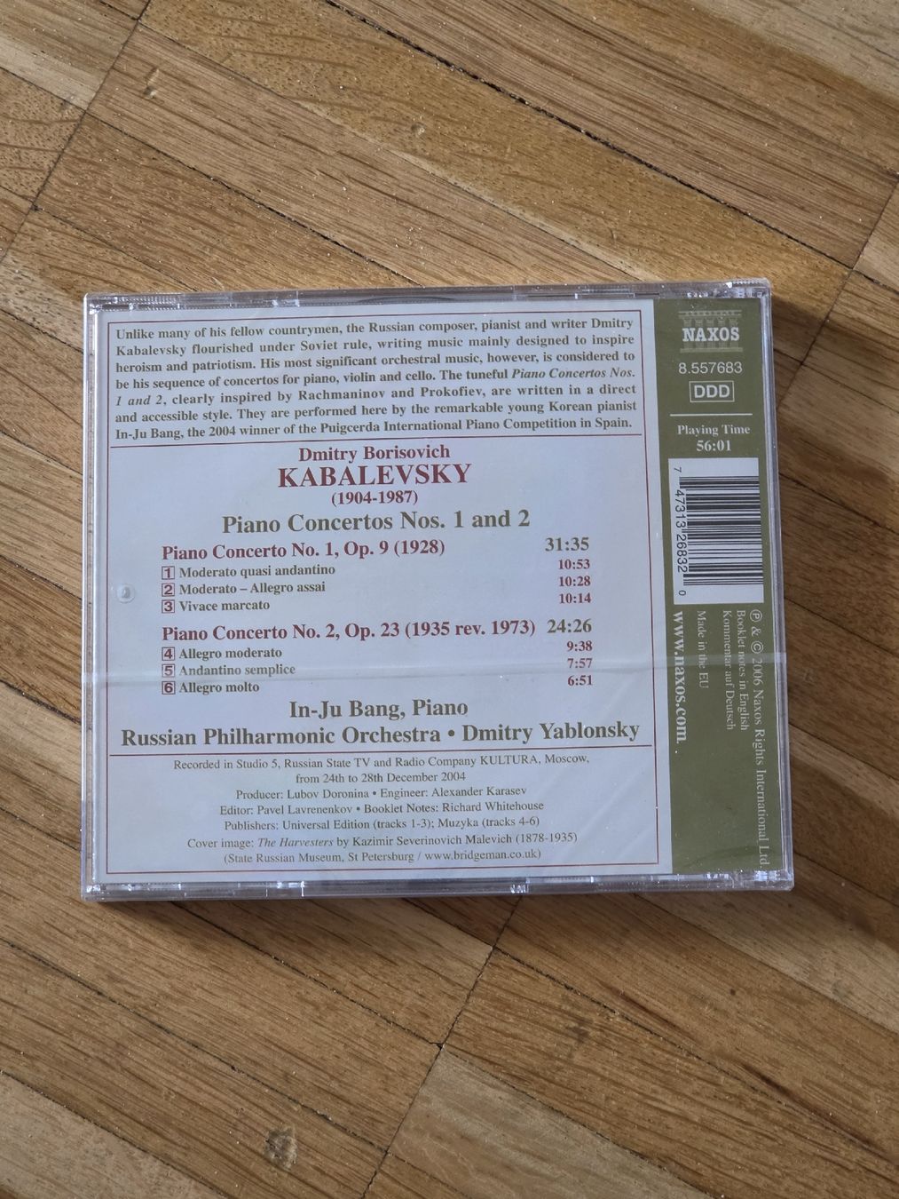 CDs: Neue CD: Kabalewski: Piano Concertos 1 & 2 – Neu und originalverpackt aus Aesch BL von immon 1