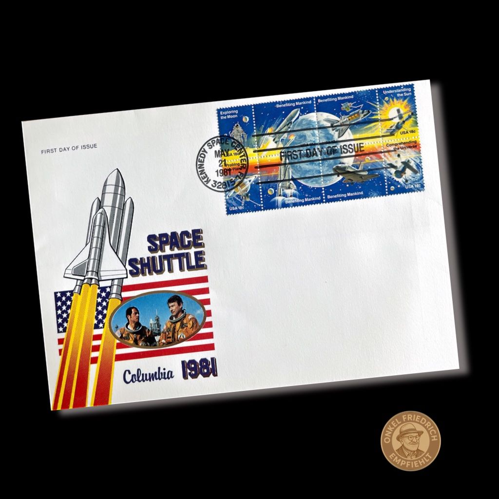 Tous les timbres: Columbia Space Shuttle NASA 1981 FDC Grossformat – Neuf (Voir description) à Düdingen par Onkel.Friedrich