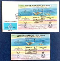 1993- Jersey - FDC 0 Block **n. 7 - 75 J. Royal Air Force
