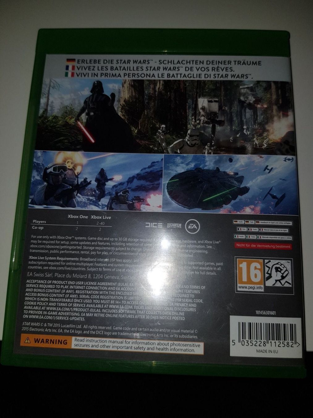 Microsoft Spiele: Star Wars Battlefront für XBOX ONE – Gebraucht aus Emmenbrücke von prisan_LU 2