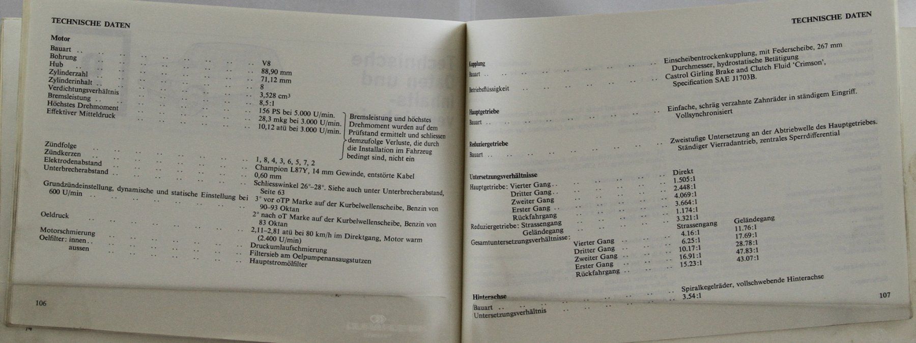 Land Rover Documenti: ORIGINAL BETRIEBSANLEITUNG | RANGE ROVER | AB 06.1970 - DE – Usato da Unterägeri venduto da GIGOLOLIT 3