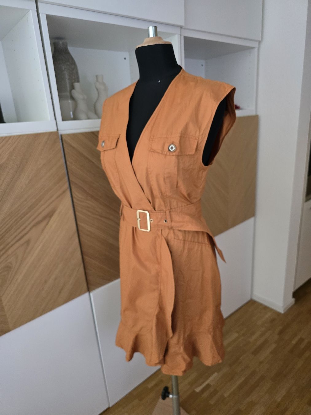 Pinko Vestiti: Pinko Kleid, Orange, Wickeloptik – Usato da Zürich venduto da ale_bg2x 1