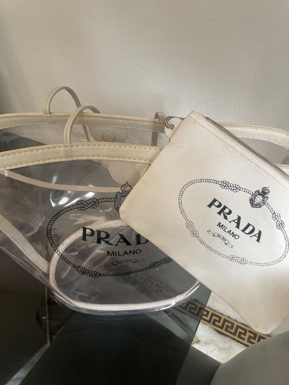 Prada Borse da donna: Prada plexi Beach Tasche – Usato da Belp venduto da ali_92d8 1