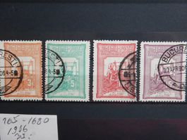 Rumänien Kat. 165-168 gest. 1906 Kat. 35 Euro