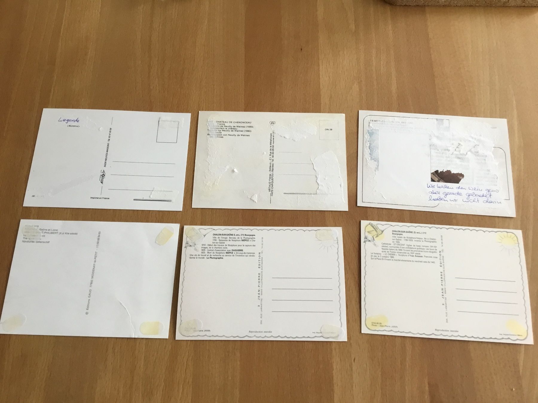 Cartoline postali: 6 antike Postkarten aus Frankreich – Difettoso da Kerzers venduto da Georges3210 1