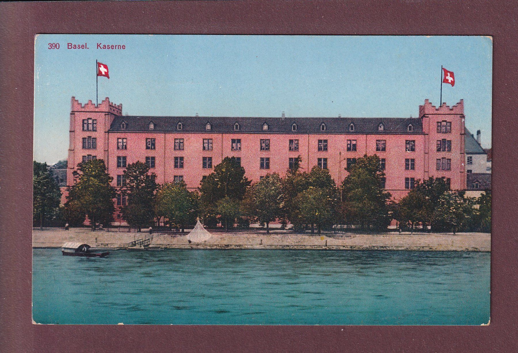 Cartoline postali: BASEL - Kaserne - 1927 Feldpost – Usato da Pully venduto da nicecards