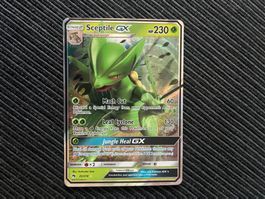 Pokemon Sceptile GX Sun Moon Lost Thunder near Mint