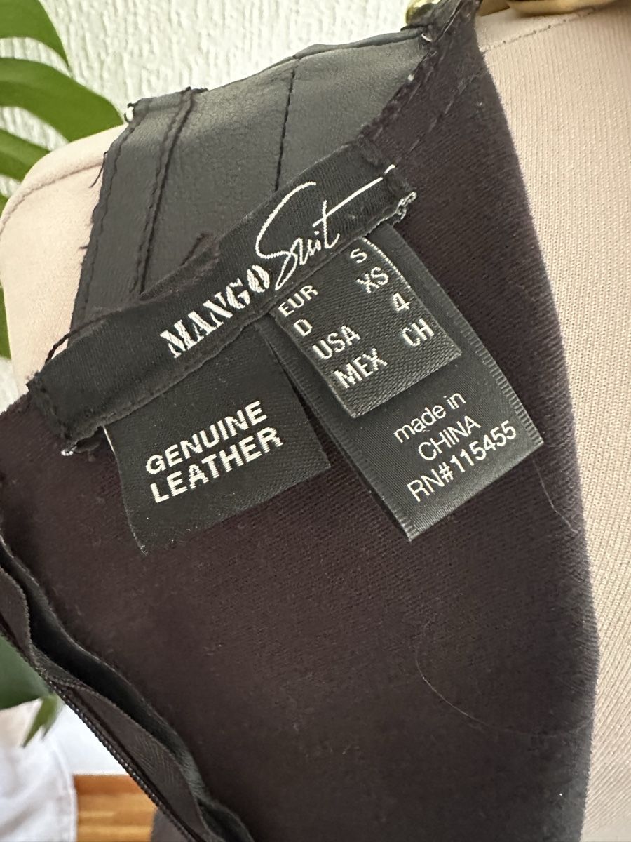 Mango Robes: Robe en cuir véritable Mango T36 neuve – D'occasion à Châtelaine par Alexandra.jankowski 6