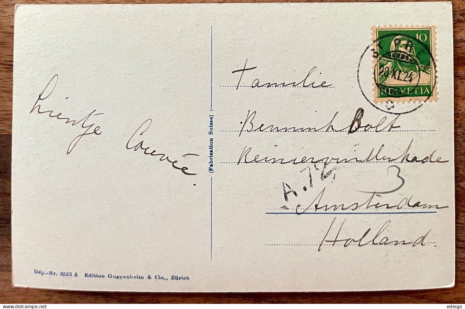 Ansichtskarten: ST. PREX - Le collège 1924 – Gebraucht aus Lutry von Ediego 1