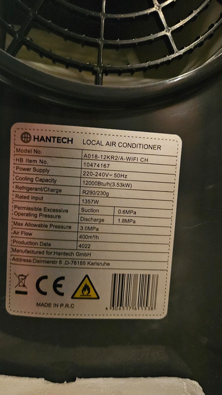Climatiseurs: Climatiseur Hantech 12000 BTU – Neuf (Voir description) à Lausanne par TartempionVD 1