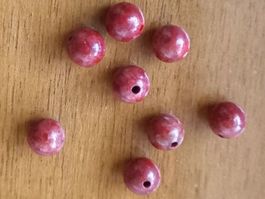 8 Stk. Korallen Steine, geschliffen und stabilisiert.