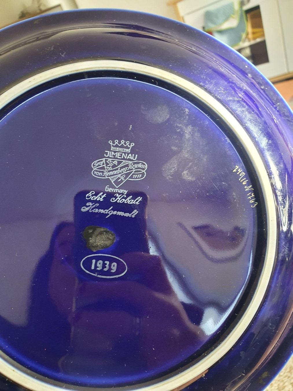 Ciotole: Blaue Schale mit Blumen echt kobalt – Usato da Effretikon venduto da fabee 1