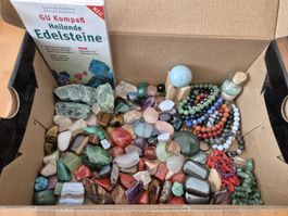 Edelstein Sammlung mit Buch Heilende Edelsteine gebraucht