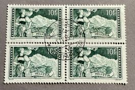 179 Viererblock Zentrumstempel SBK 300.-