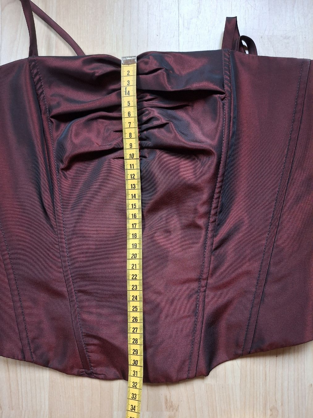 Vestiti: Bordeaux-rotes Abendkleid, 3-teilig – Usato da Zürich venduto da wildflower26 6
