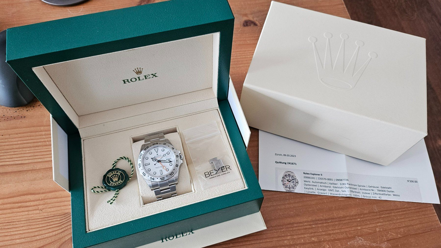 Rolex Orologi: Rolex Explorer 2 226570 JG 2023 Full Set – Usato da Uitikon Waldegg venduto da hddinu 1