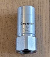 50% 8x Pressübergang 22 x 1/2", INOX, Nussbaum