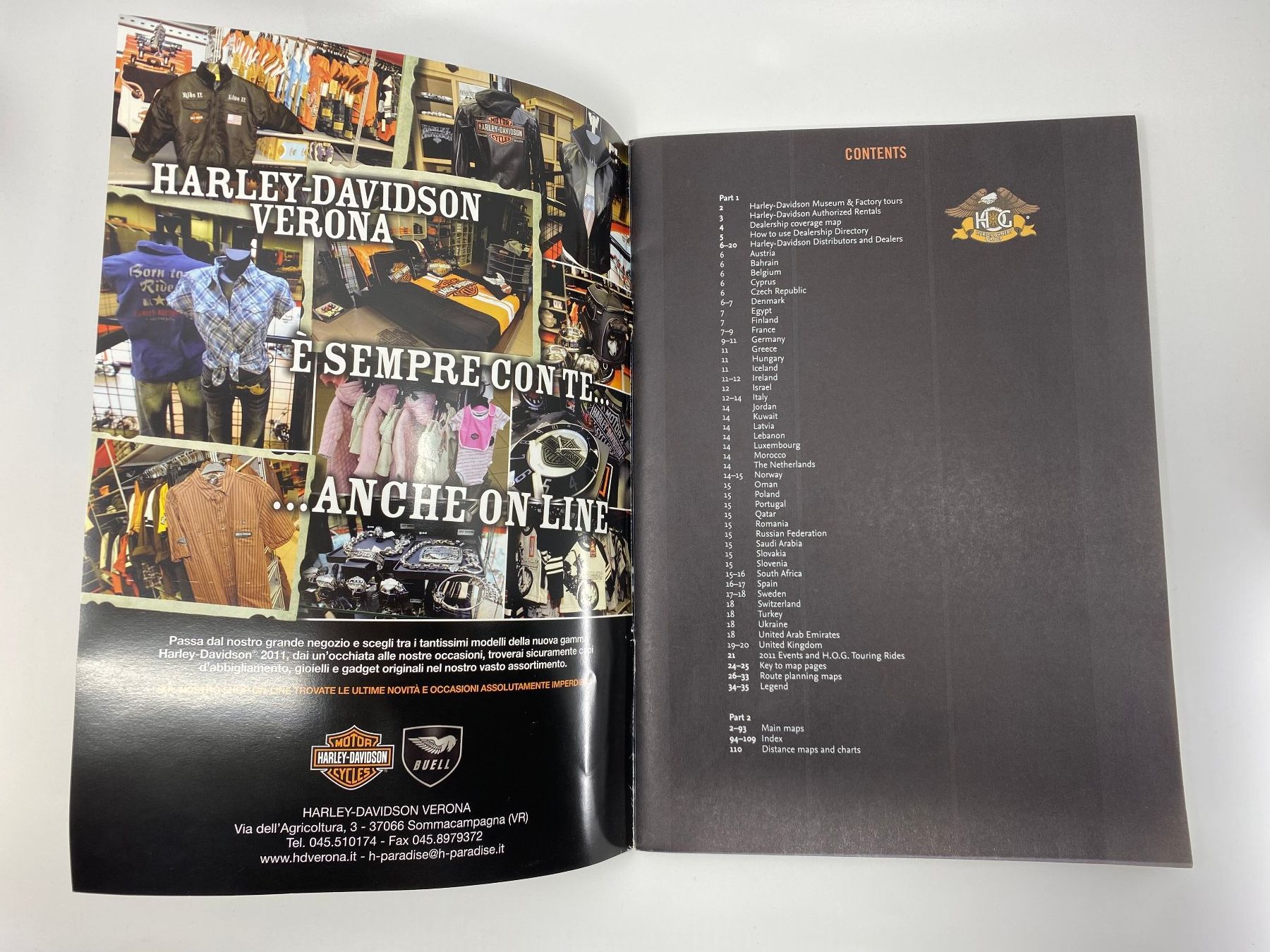 Riviste & Magazine: Harley Davidson Owner Group Touring Handbook 2011 – Usato da Langwiesen venduto da Restposten-24 1