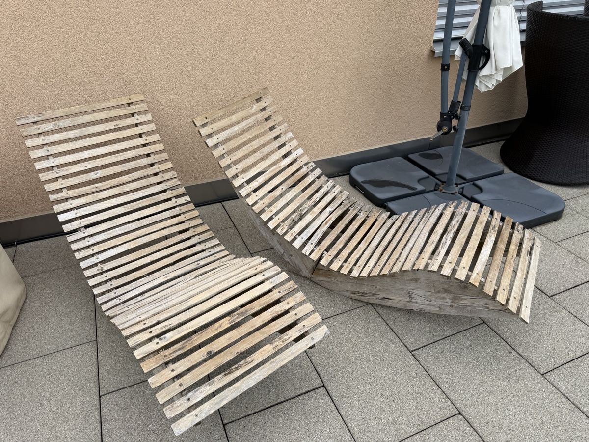 Sedie a sdraio: Liegestühle 2St. Gartenmöbel – Difettoso da Altendorf venduto da ma_am 3