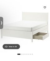 Bett 140x200 mit Schublade und Matratze - wie neu!