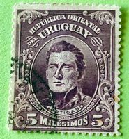 BRIEFMARKEN AUS  Uruguay Jose Artigas  GESTEMPELT