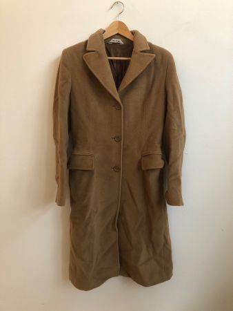 manteau en laine vintage camel