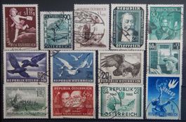 Österreich ex. Kat. 766-1023 gest. 1945/55 Kat. 123 Euro