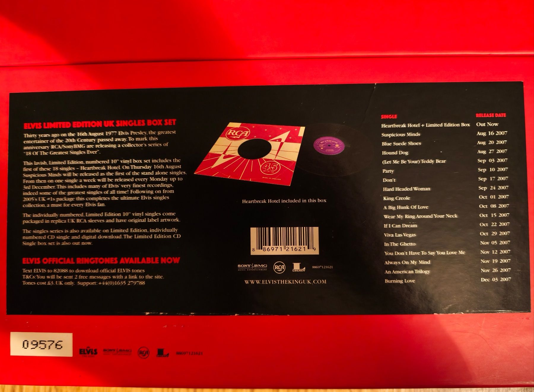 Dischi in vinile: ELVIS THE KING - BOX mit 18 x Singles 10inch Format!!  2007 – Nuovo (secondo la descrizione) da Erlinsbach SO venduto da 400_n956 1