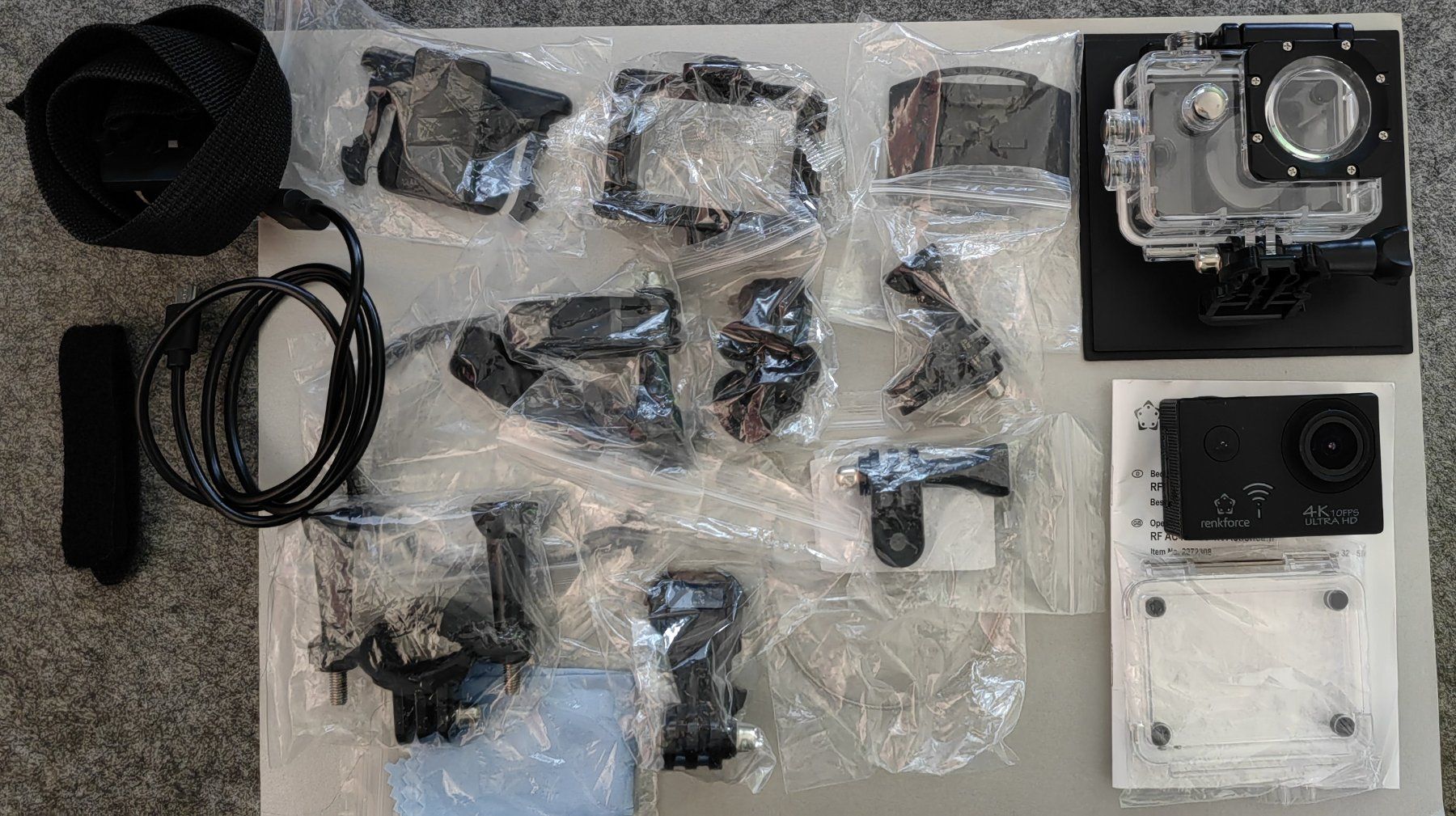 Action Cam: Renkforce Actioncam RF AC4K 120 4K Set – D'occasion à Weiningen ZH par Schmacki