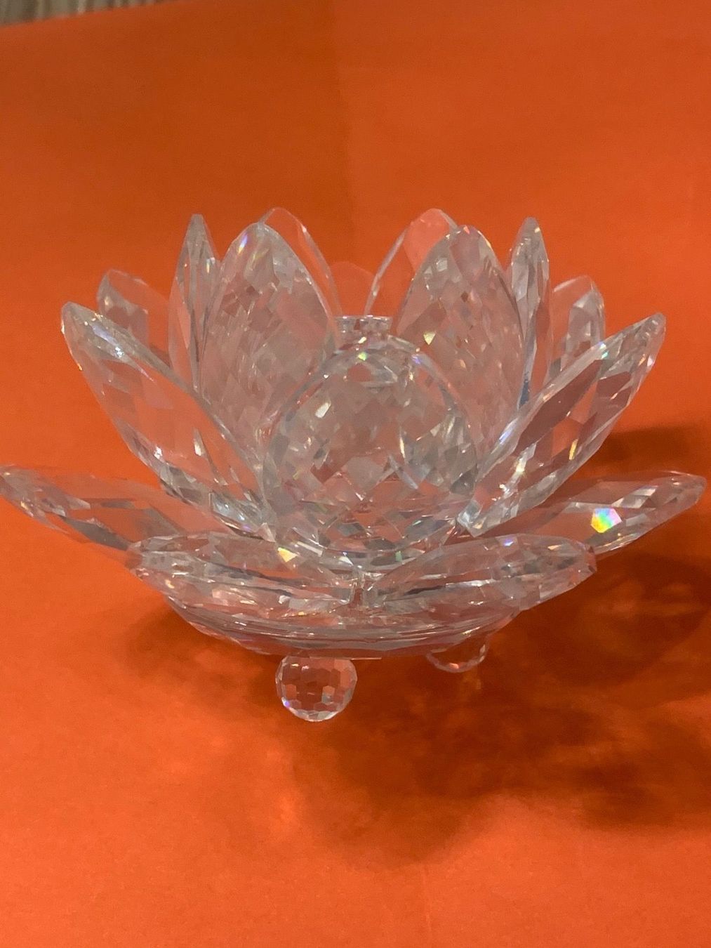 Swarovski Statuette: Swarovski Kerzenständer Seerose – Nuovo (secondo la descrizione) da Oberglatt ZH venduto da Multimix 1