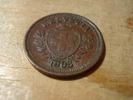 (D1) Départ 1 CHF 1 Rappen 1908