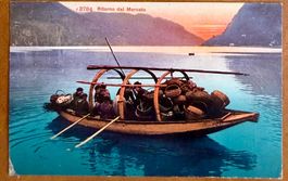 Lago Lugano - Ritorno dai Mercato 1911