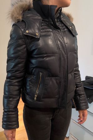 BALLY  Lederjacke Daunenjacke Jacke Gillette/Weste Gr. 34