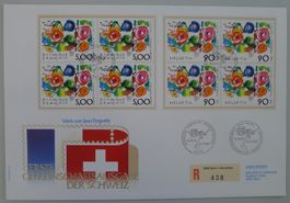 1988, TINGUELY Luxus-FDC CH-Frankreich, Kat: 60.-++