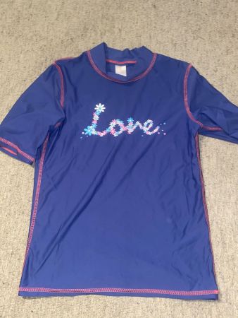 Badeshirt/Badeoberteil/Surfshirt violett