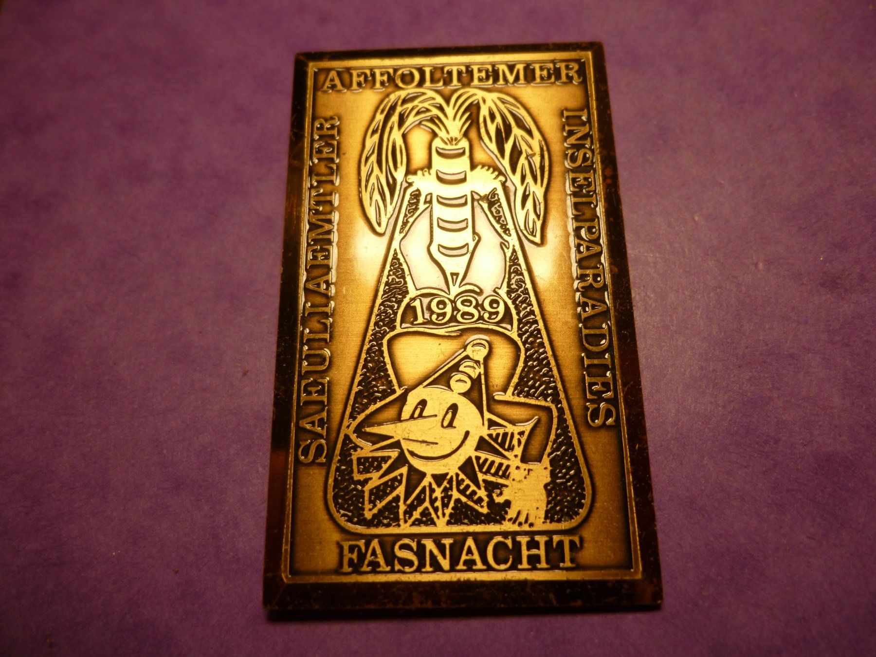 Plaketten & Abzeichen: AFFOLTERN 1989 GOLD – Gebraucht aus Ried (Muotathal) von Mandarin02