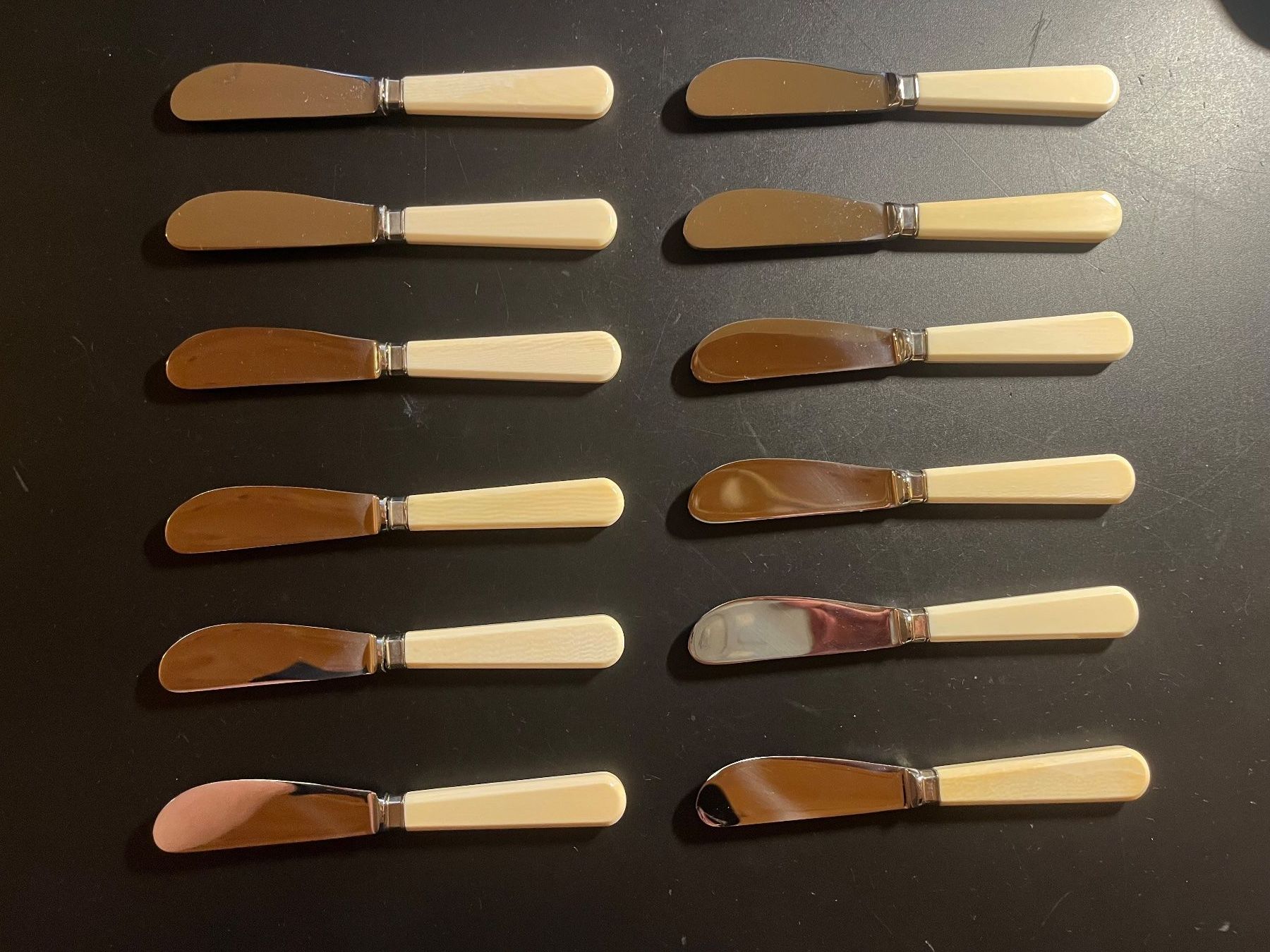 Posate: Buttermesser Elfenbein farbig – Nuovo (secondo la descrizione) da Madiswil venduto da nofox222 1